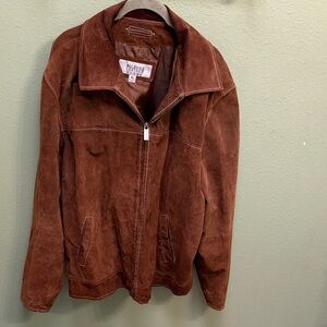 Wilsons Leather Suede Jacket in Rich Brown